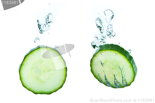 Image of cucumber in water