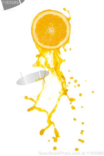 Image of orange juice splash