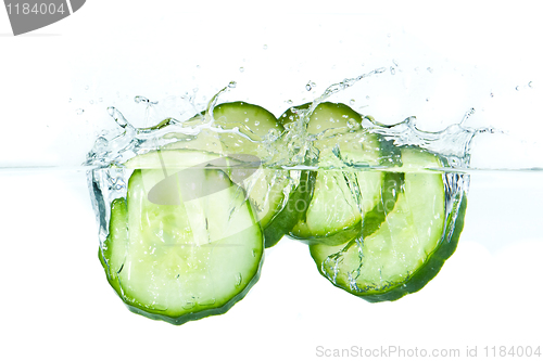 Image of cucumber in water