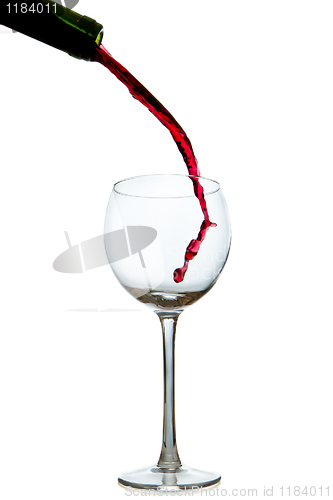 Image of pouring red wine 