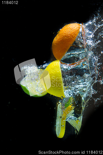 Image of fruit splash