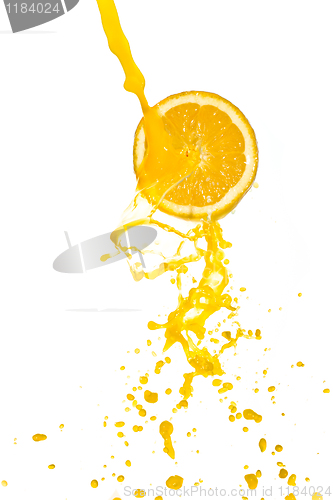 Image of orange juice splash