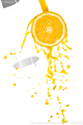 Image of orange juice splash