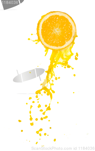 Image of orange juice splash