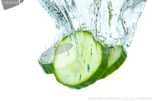 Image of cucumber in water