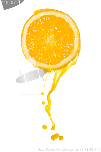 Image of orange juice splash