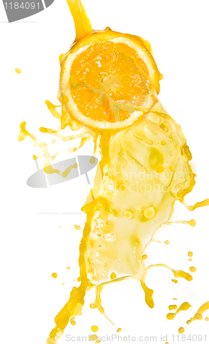 Image of orange juice splash