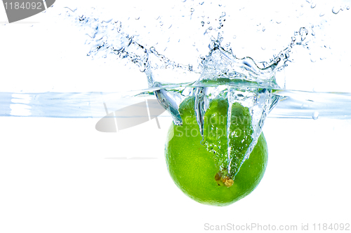 Image of lime splashing