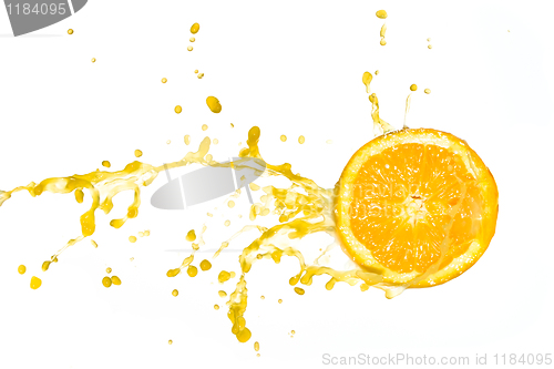 Image of orange juice splash