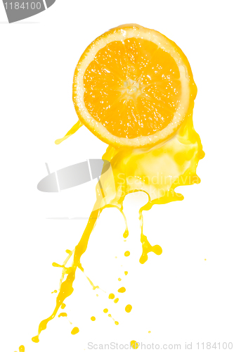 Image of orange juice splash