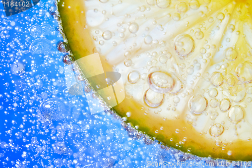 Image of lime in the water