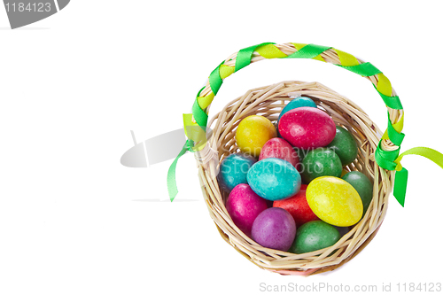 Image of easter eggs in basket