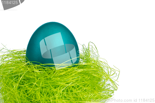 Image of easter egg in nest