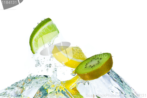 Image of fruit splashing