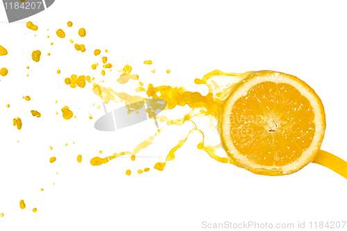 Image of orange juice splash
