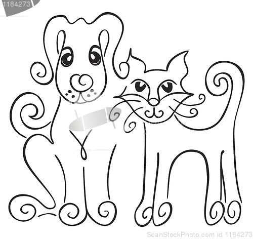 Image of Dog and cat