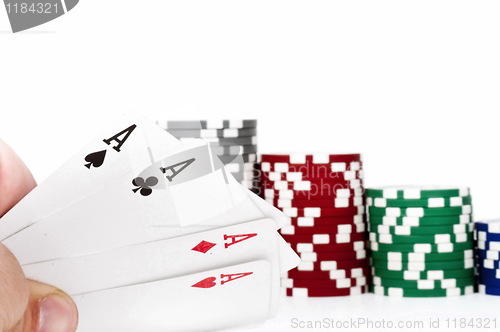 Image of Poker of aces