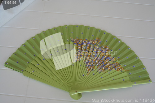 Image of Fan in green