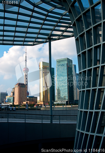 Image of shanghai pudong view from puxi 