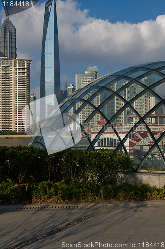 Image of shanghai pudong view from puxi 