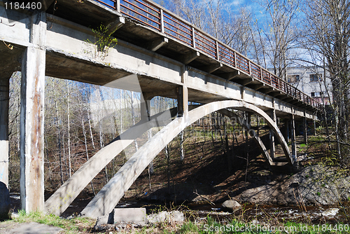 Image of old bridge over the river