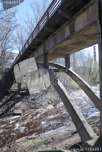 Image of old bridge over the river