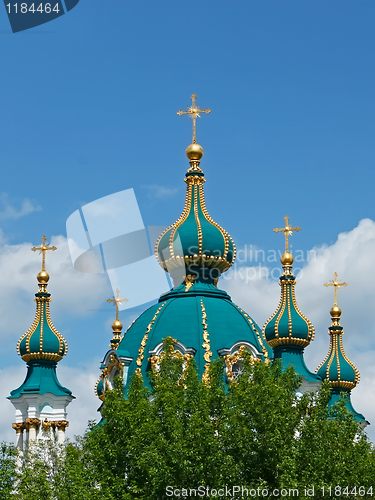 Image of St. Andrew's Church in Kiev, Ukraine