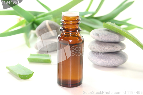 Image of Aloe Vera drops with bottles