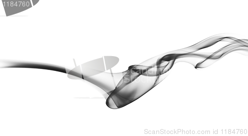 Image of Abstract fume waves on white