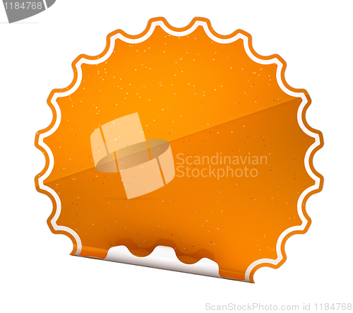 Image of Spotted Orange round hamous sticker or label 