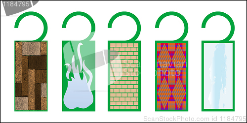 Image of tags with texture 6