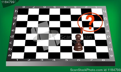 Image of pawn and chess board