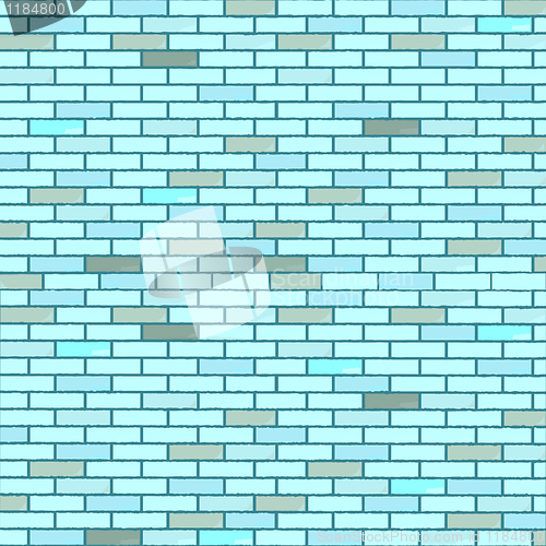 Image of blue seamless bricks wall