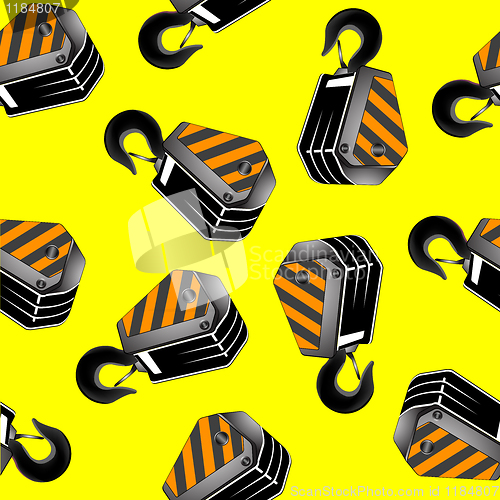 Image of crane hooks seamless pattern