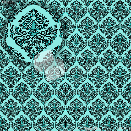 Image of damask detailed seamless texture