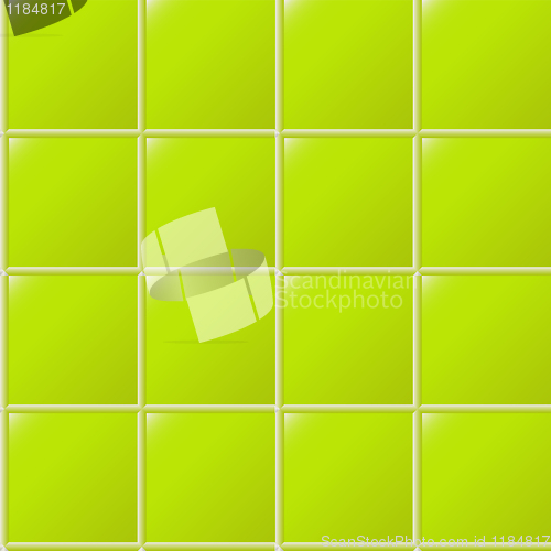 Image of green ceramics seamless pattern