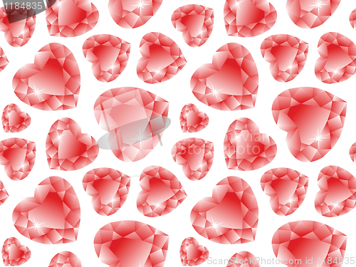 Image of valentine diamonds pattern