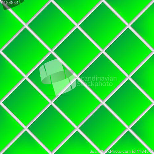 Image of green shadowed ceramic tiles