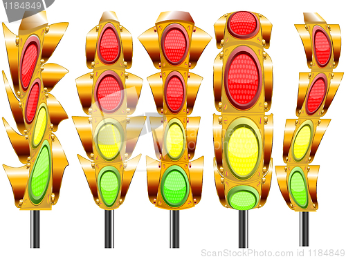 Image of stylized traffic lights