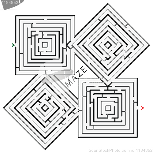 Image of squares maze