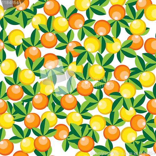 Image of oranges and lemons pattern