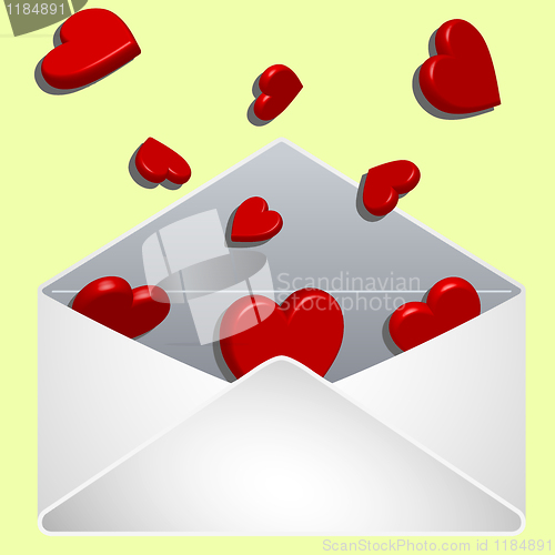 Image of envelope with love