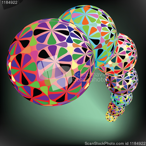 Image of geometric bubbles pattern