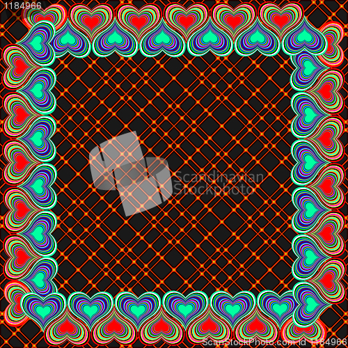 Image of hearts frame