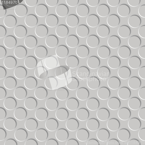 Image of metallic shadowed circle pattern