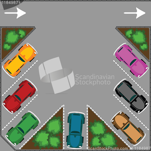 Image of parking for cars