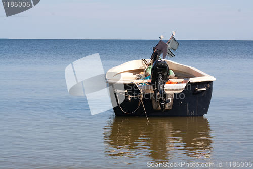 Image of boat at the beach of Usedom