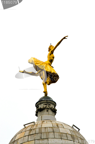 Image of Golden ballet dancer