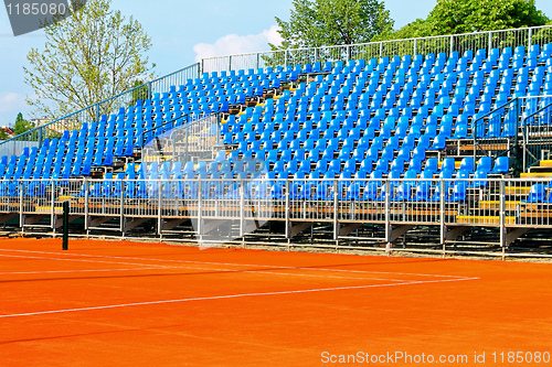 Image of Tennis court stands