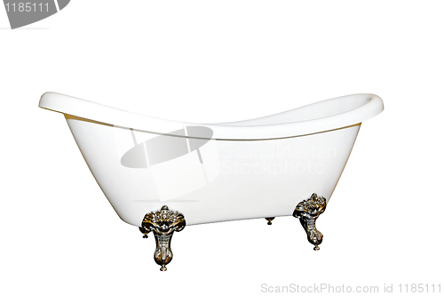 Image of Bathtub angle isolated